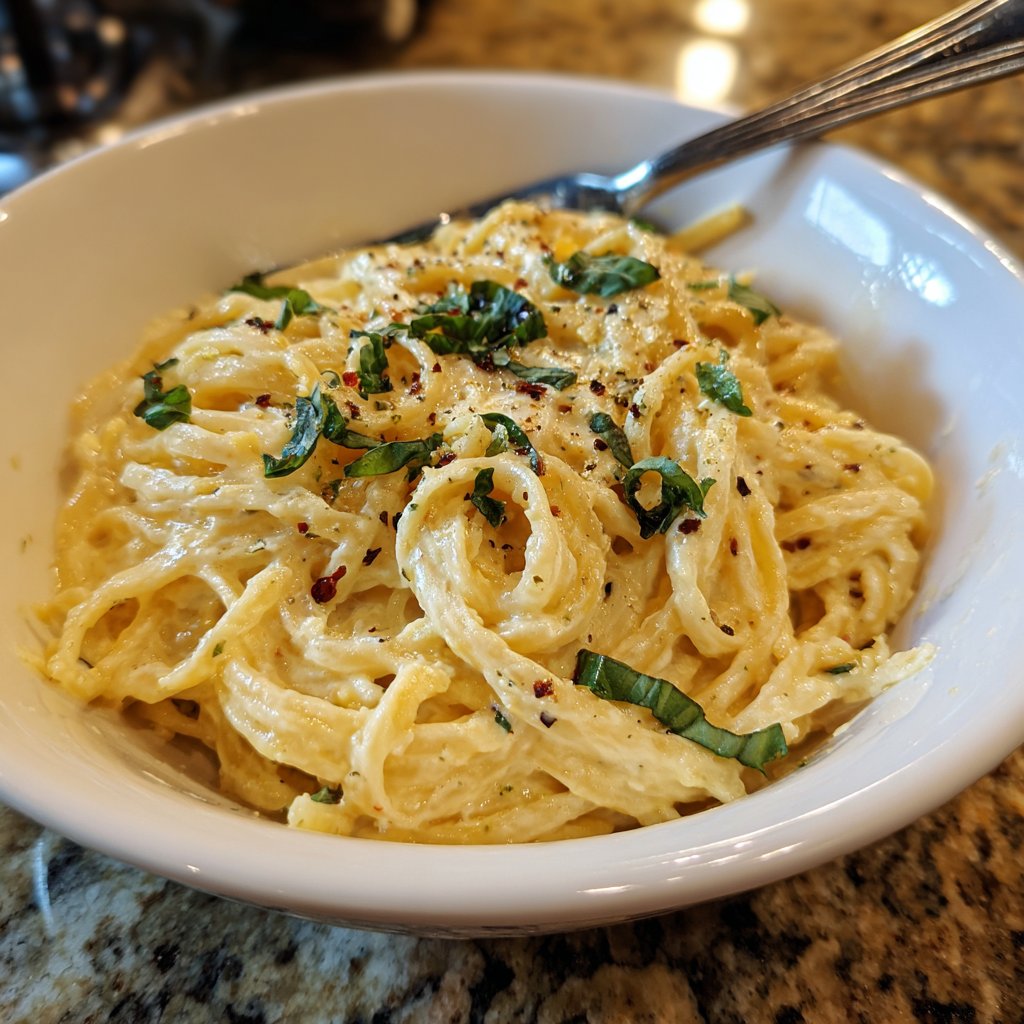 Romantic Lemon Cream Pasta