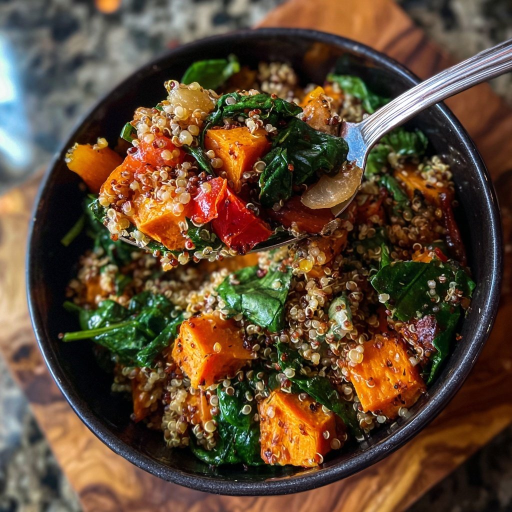 Roasted Veggie Lentil Grain Bowl
