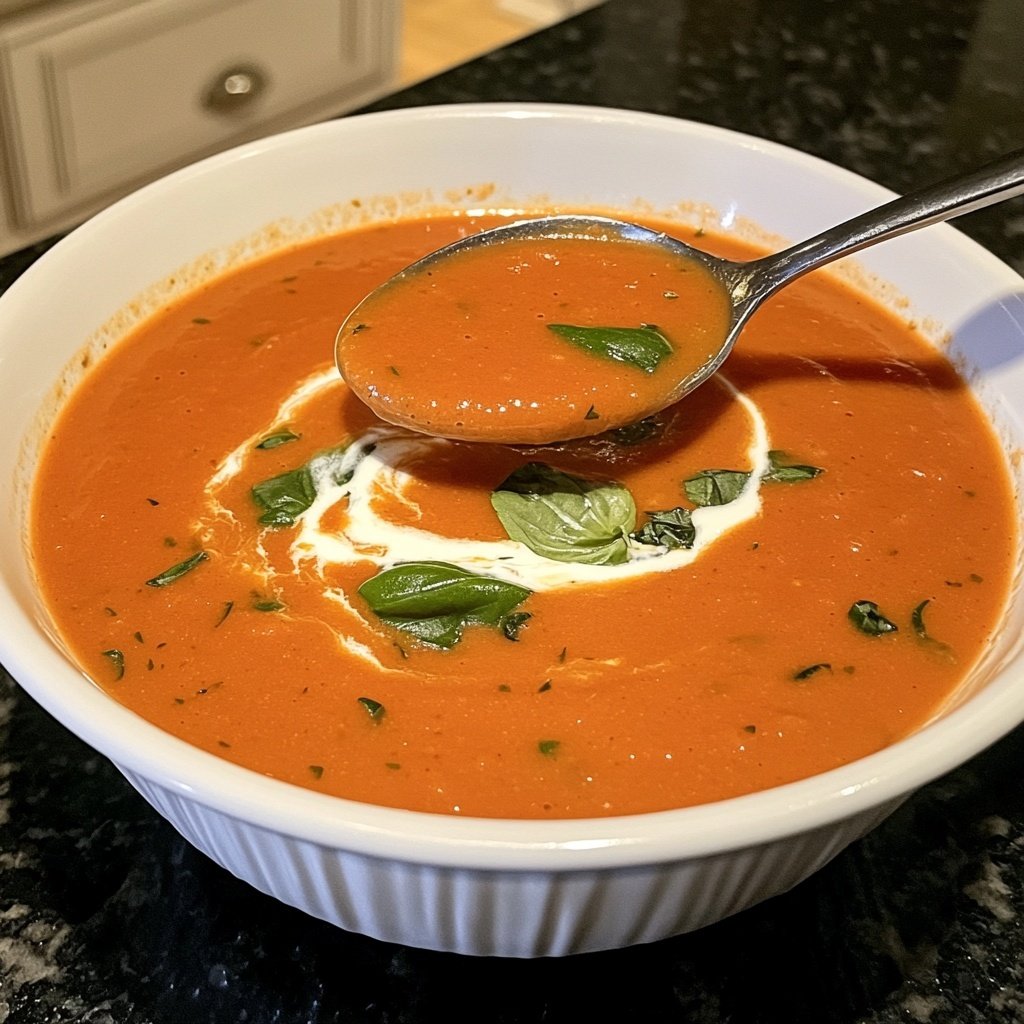 Homemade Creamy Tomato Soup Recipe