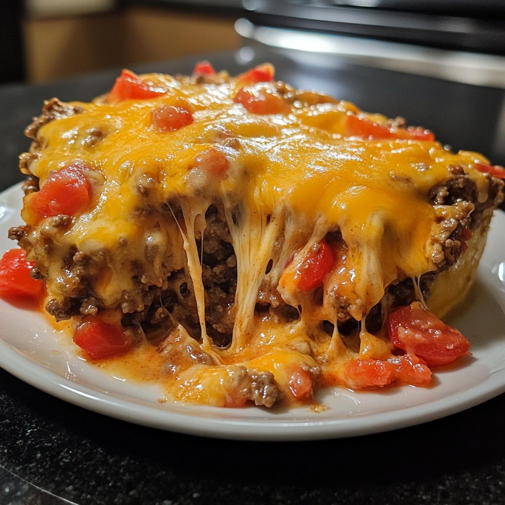 Ground Beef Skillet Cheesy