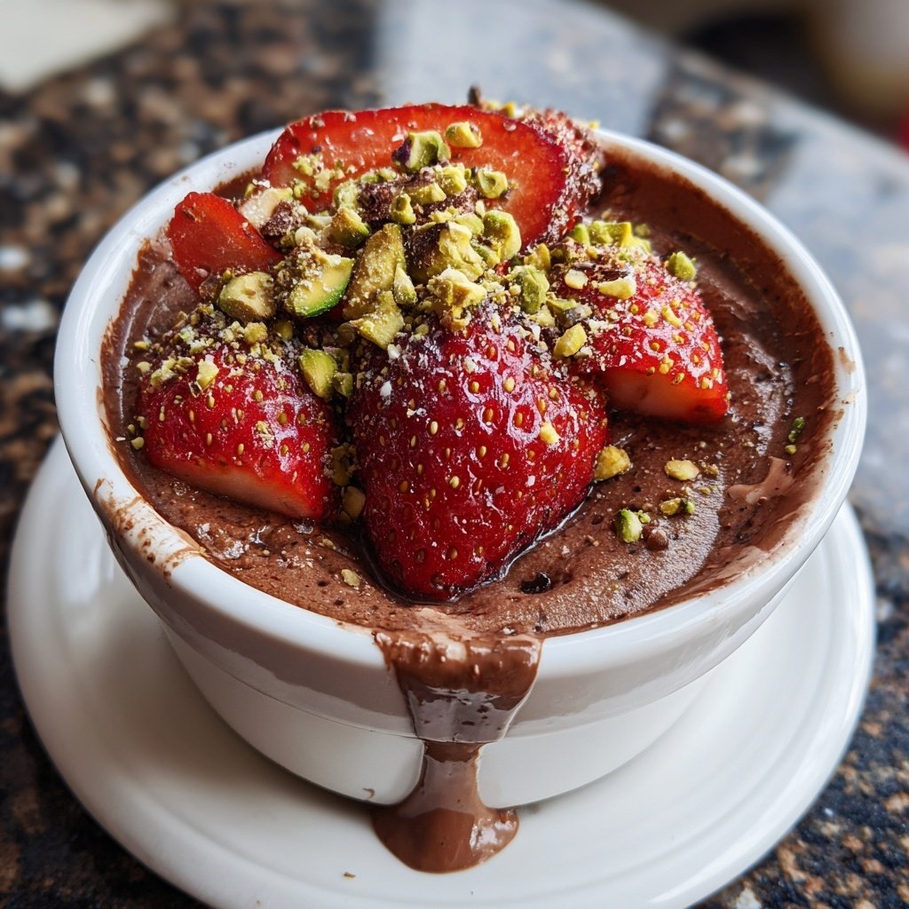 Dubai Chocolate Strawberry Cup With Pistachio