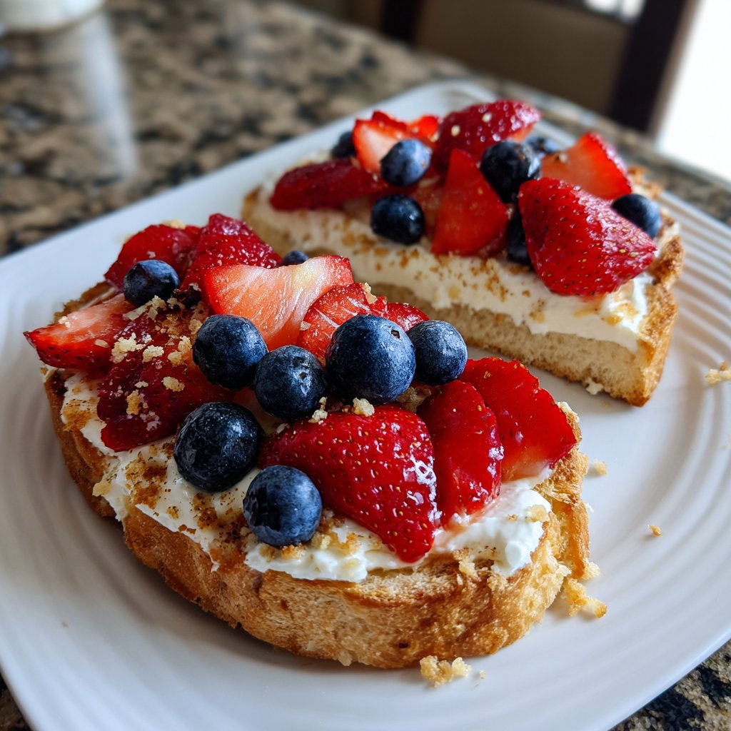 Valentines Breakfast Cinnamon Berry Toast