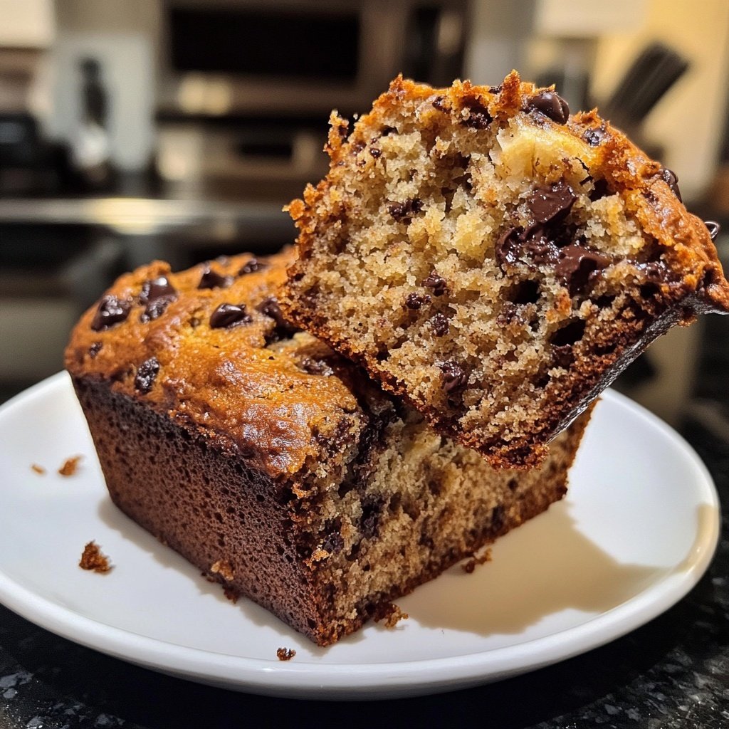 Banana Bread with Chocolate Chips Recipe