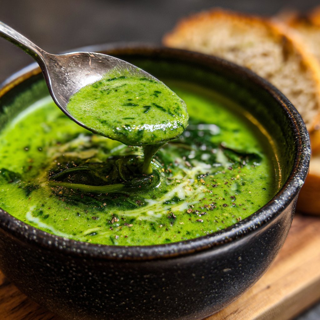 Creamy Lemon Spinach Soup