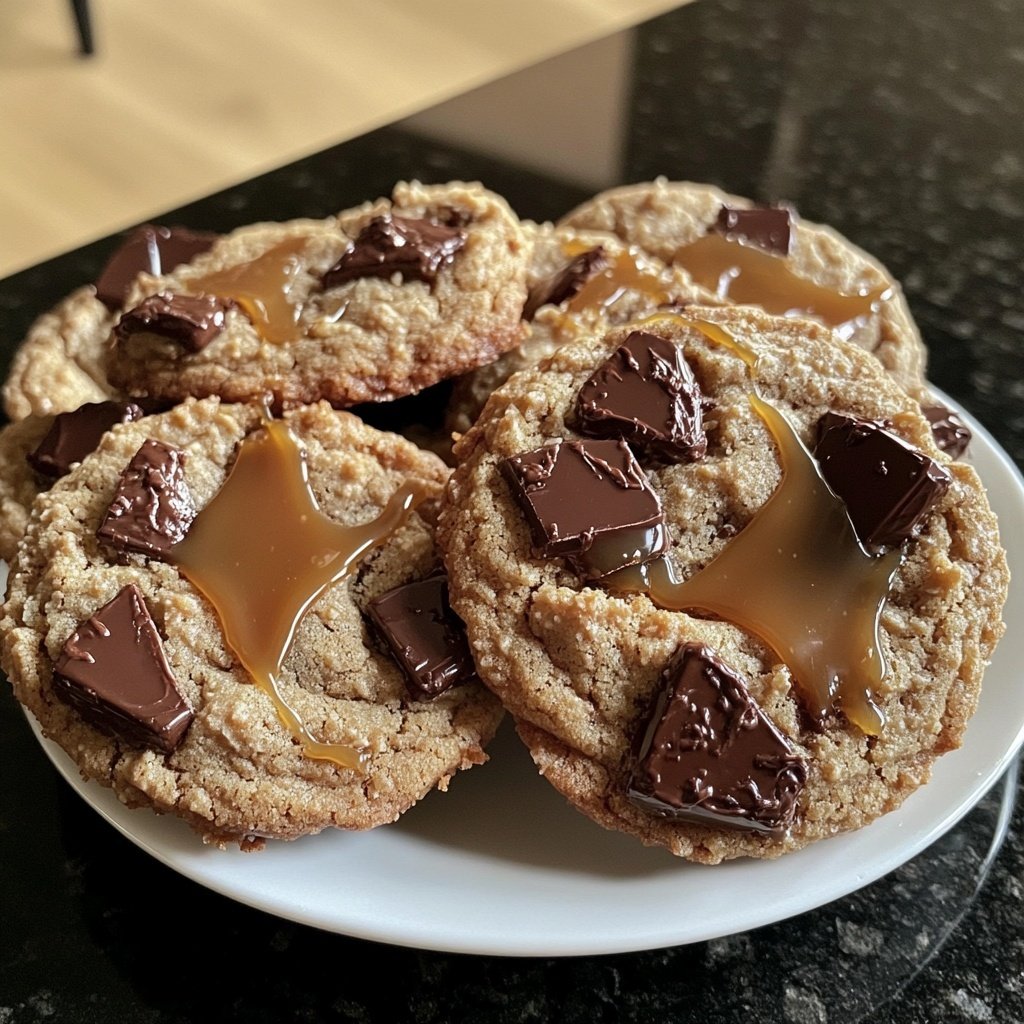 Salted Caramel Chocolate Cookies