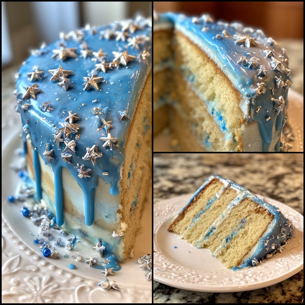 Easy Pisces Zodiac Cake
