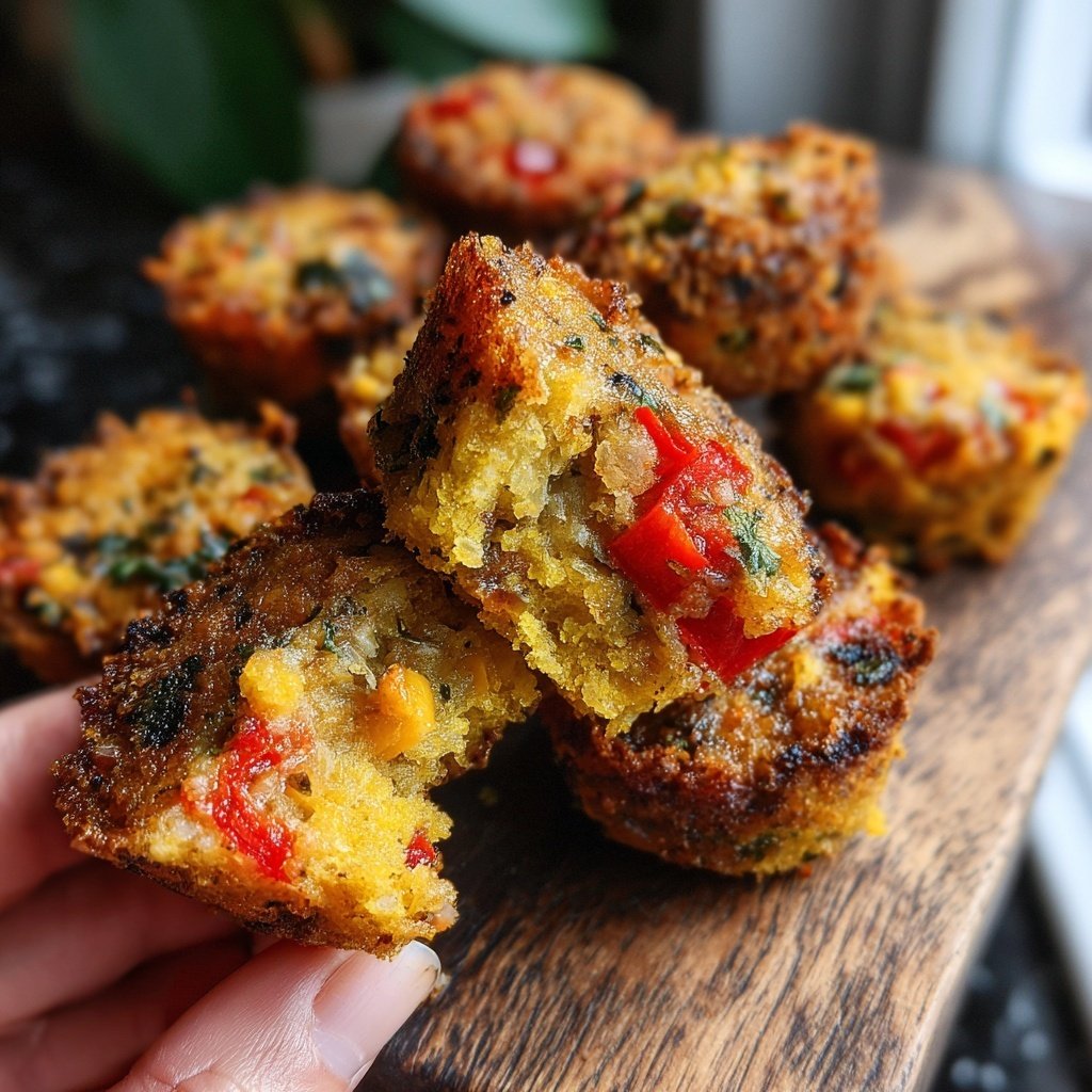 Crispy Polenta Veggie Bites