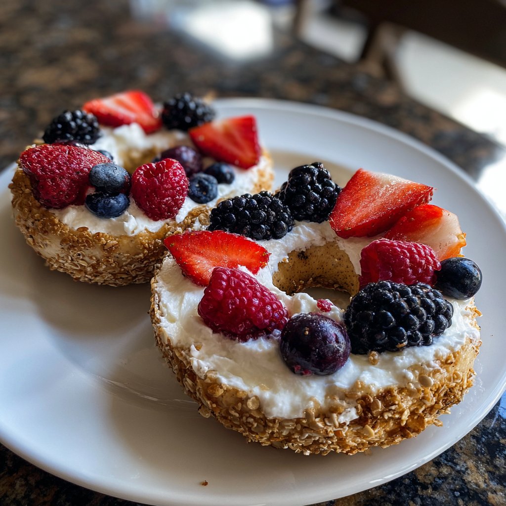 High Protein Bagels With Greek Yogurt