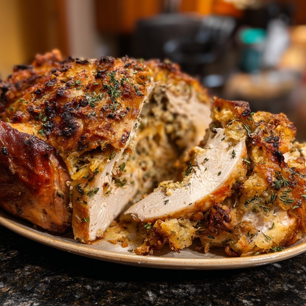 Seasonal & Festive Thanksgiving Herb Stuffed Turkey