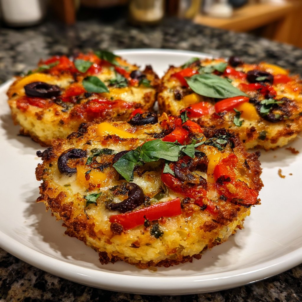 Super Bowl Mini Veggie Pizzas