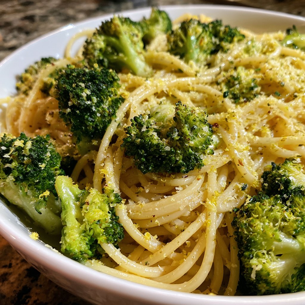 Roasted Broccoli Lemon Pasta