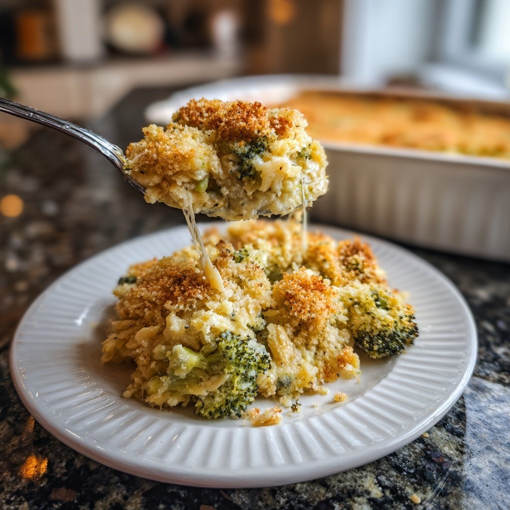 Sunday Creamy Broccoli Orzo Bake