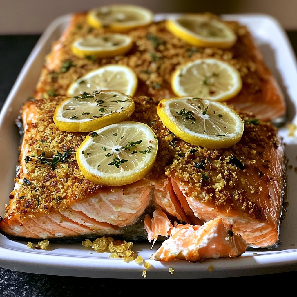 Healthy Baked Salmon with Lemon Recipe