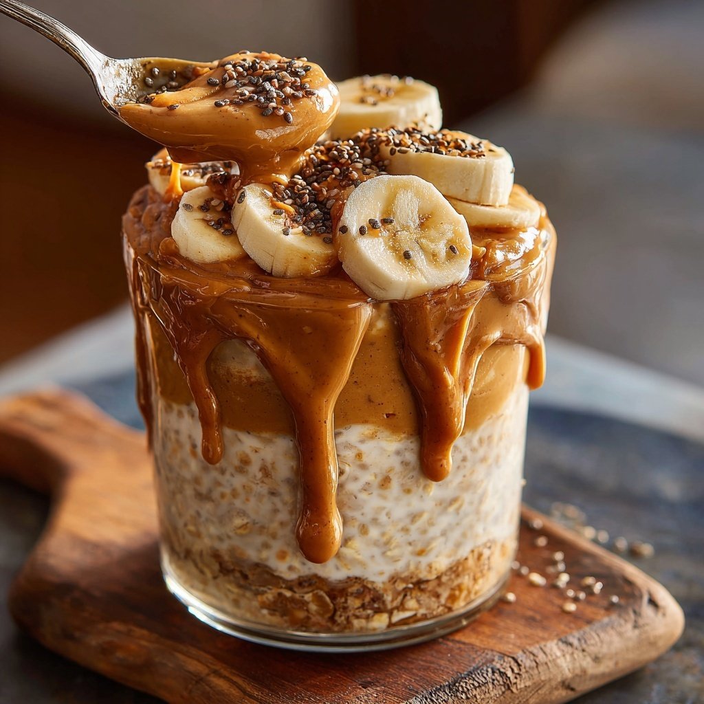 Overnight Oats with Peanut Butter