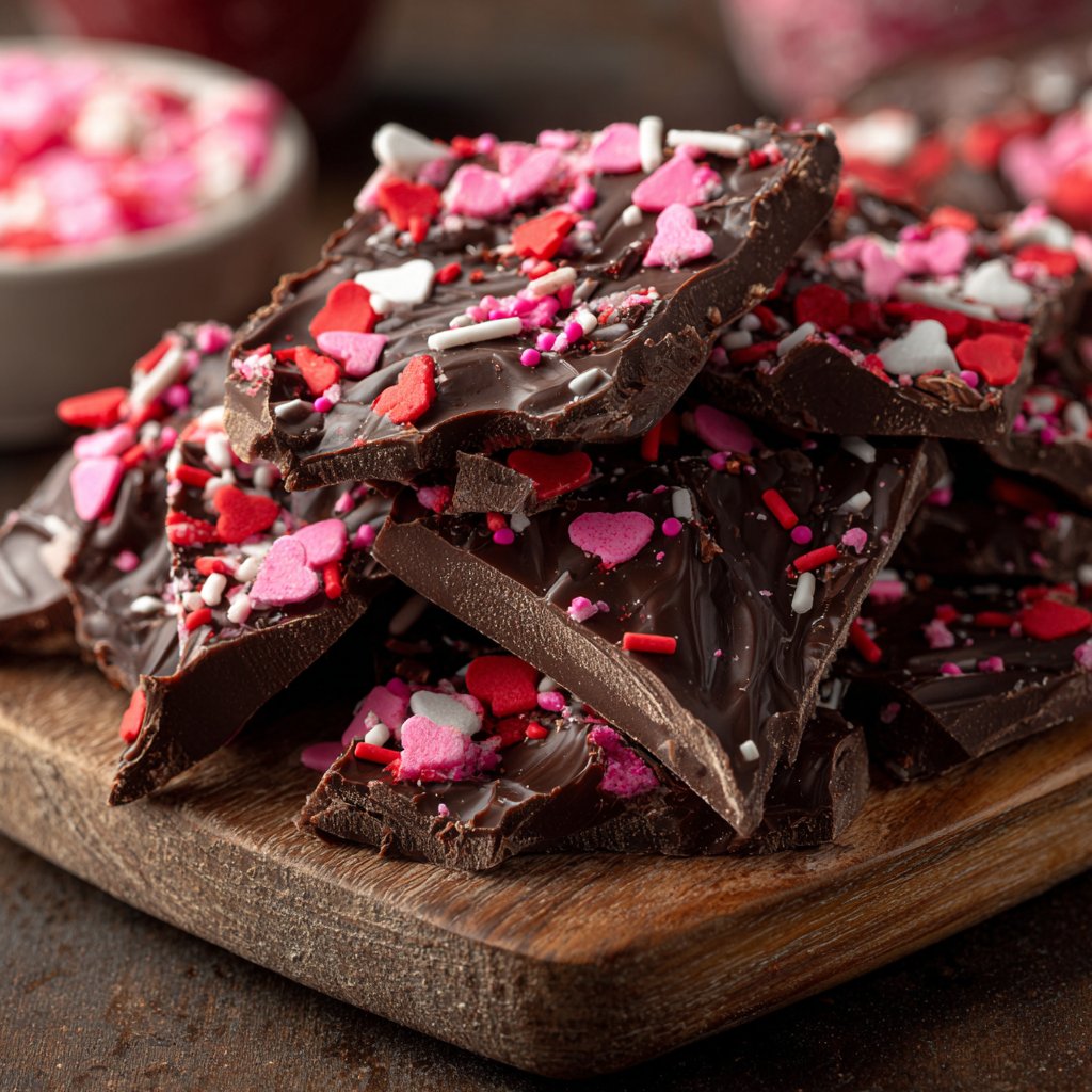 Valentines Treats Chocolate Bark
