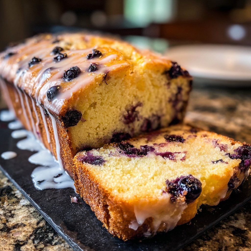Baking & Desserts Lemon Blueberry Loaf Cake
