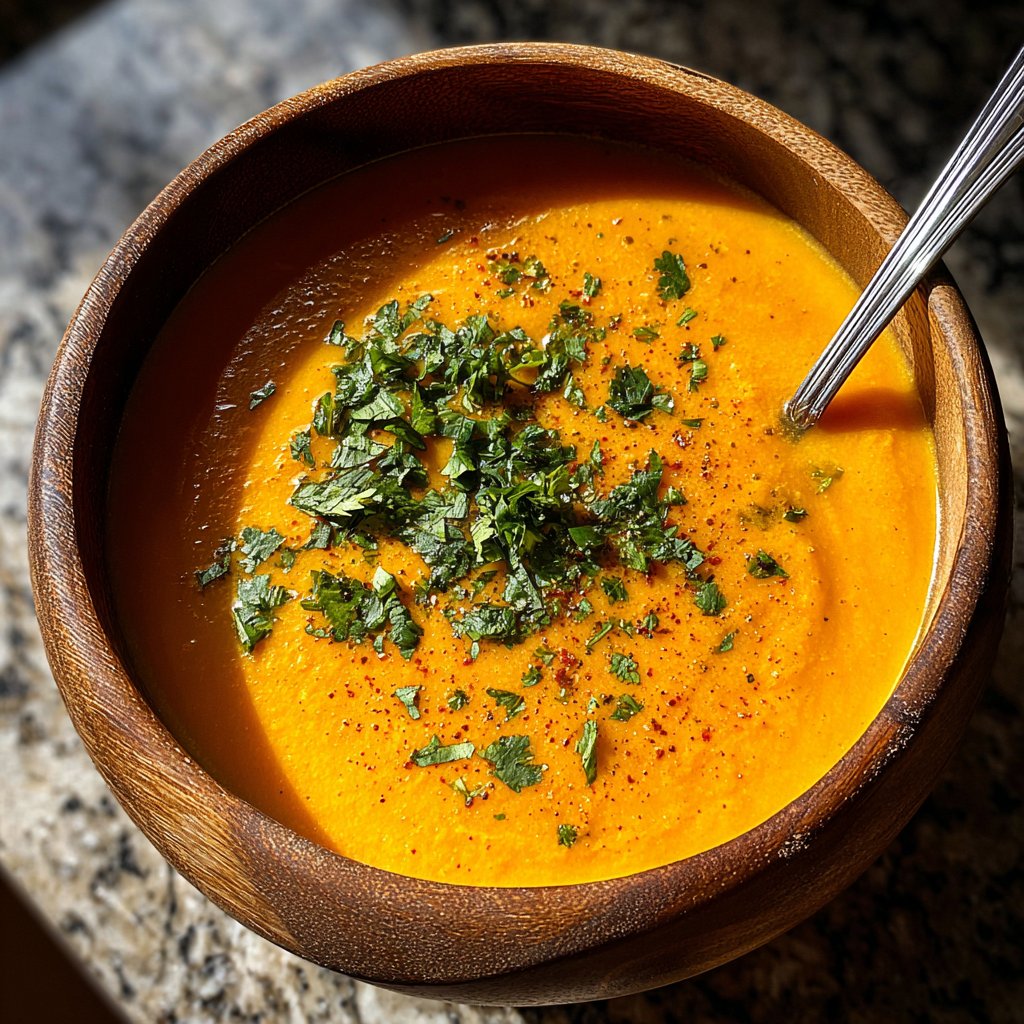 Healthy Crockpot Ginger Carrot Soup