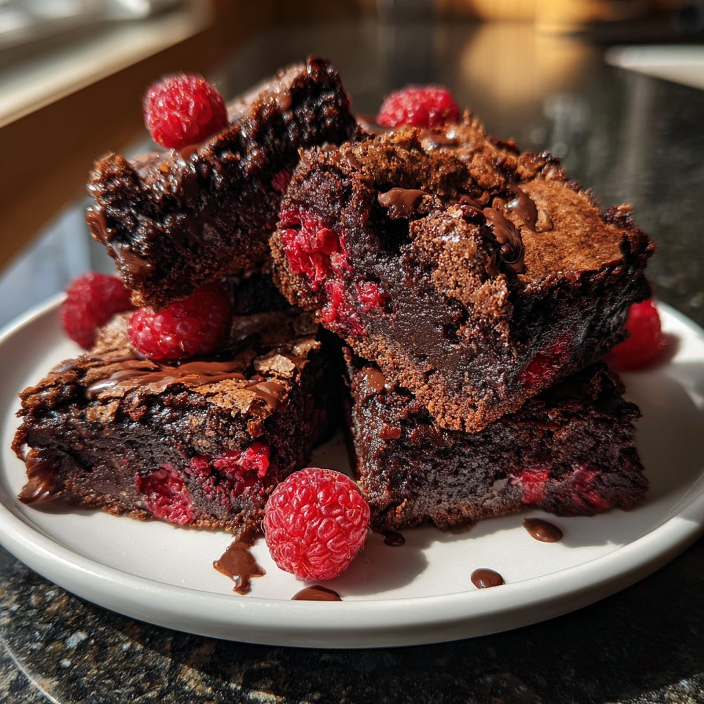 Chocolate Raspberry Brownies