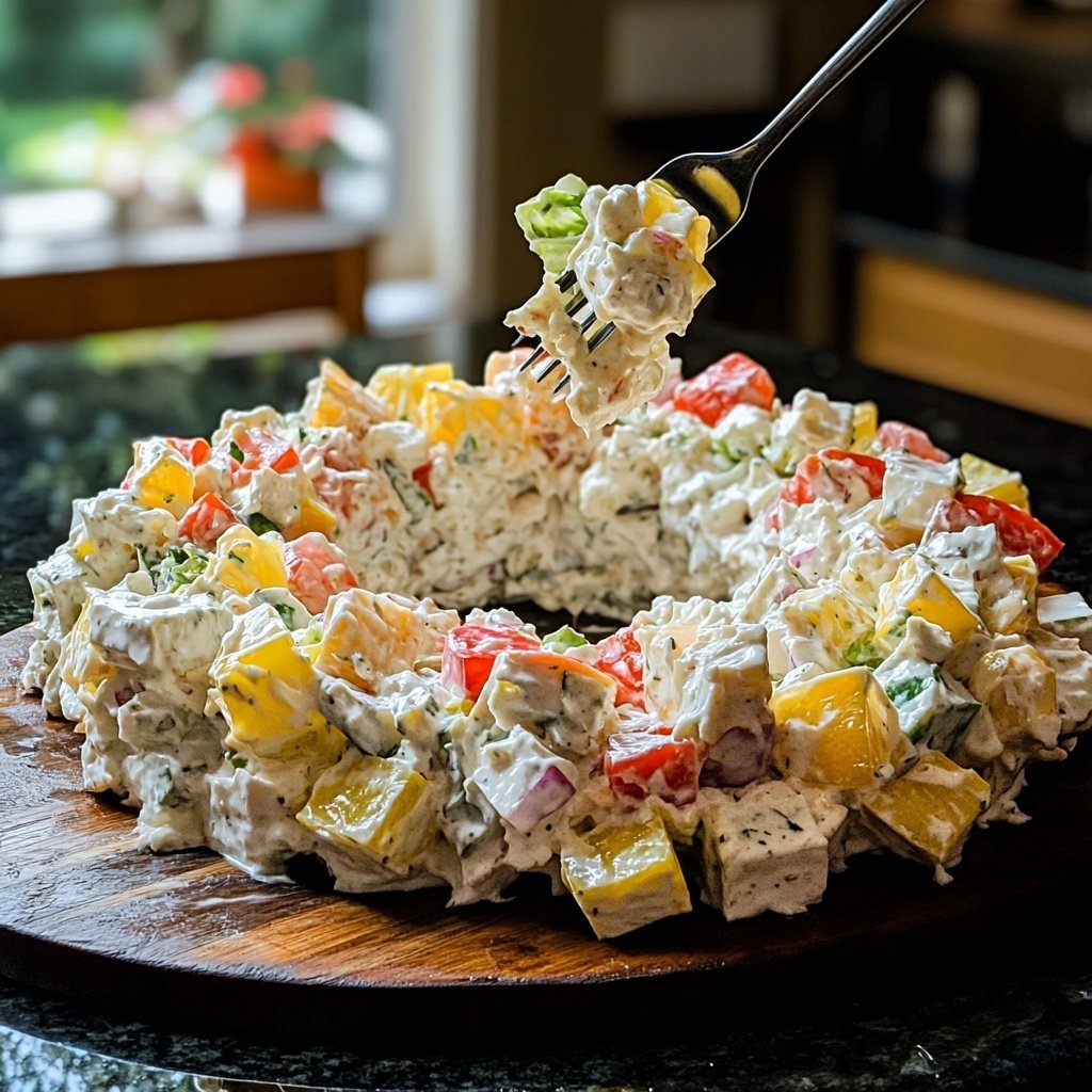 Olivier Salad Wreatg