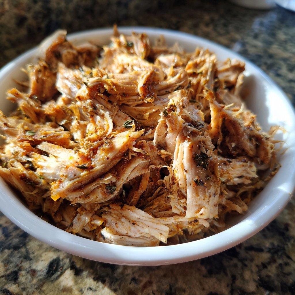 Simple Slow Cooker Shredded Chicken