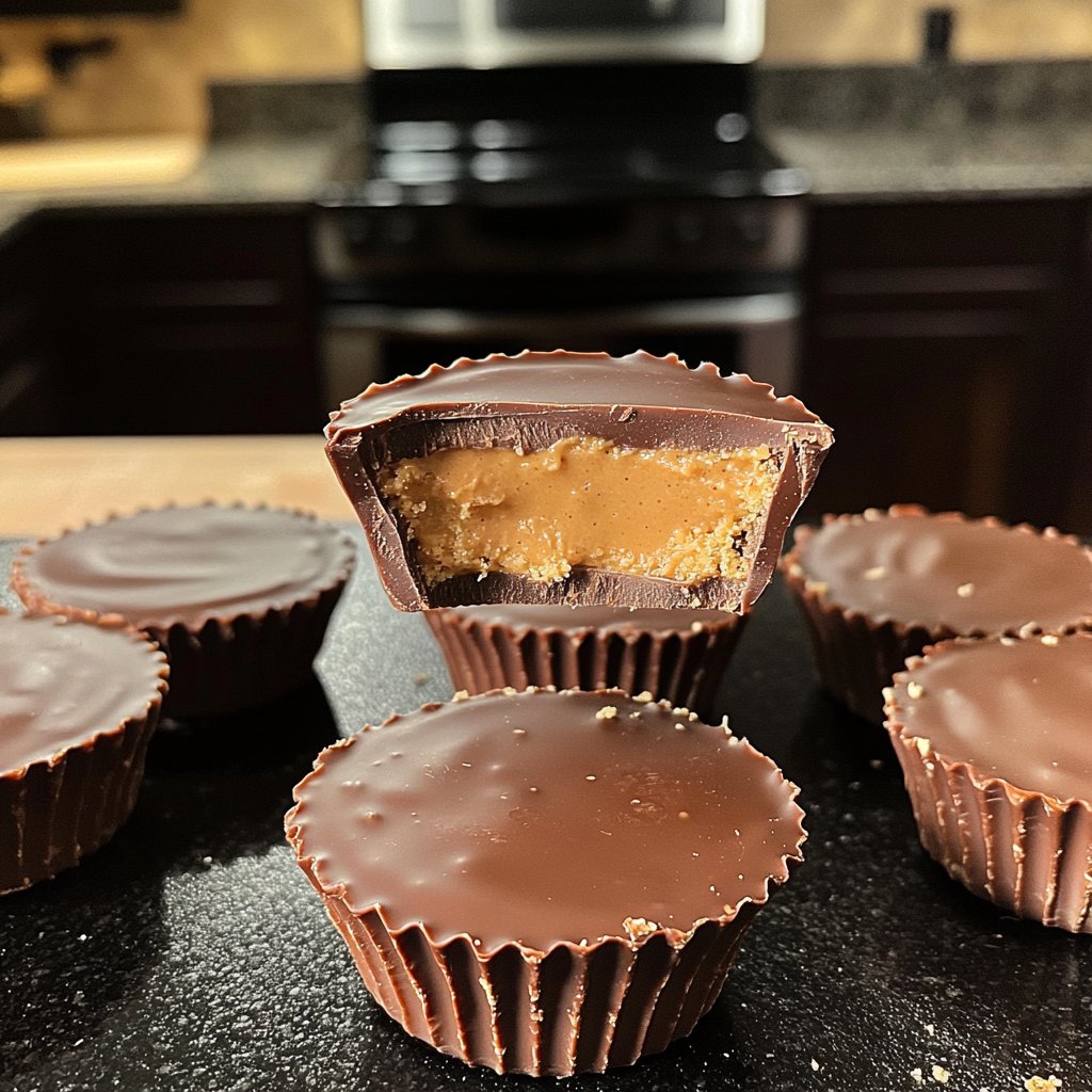 Homemade Reese’s Cups with Chocolate