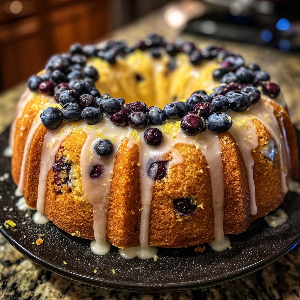 Lemon Blueberry Bundt Cake