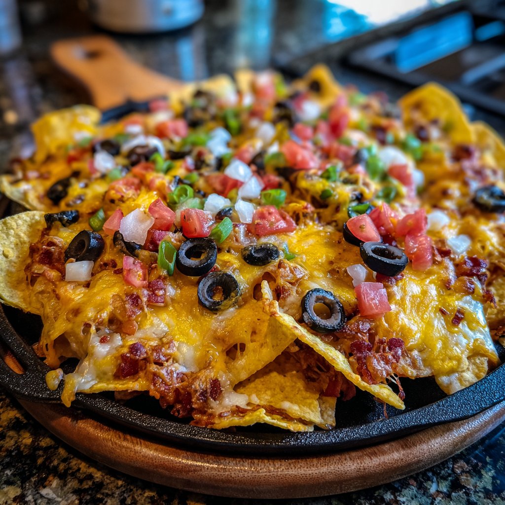 Oven Baked Loaded Nachos