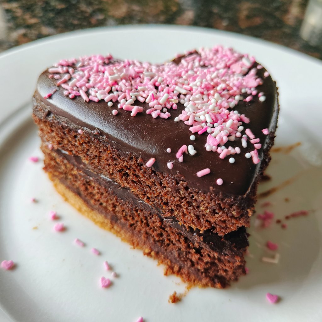 Mini Heart Cake with Chocolate Sponge